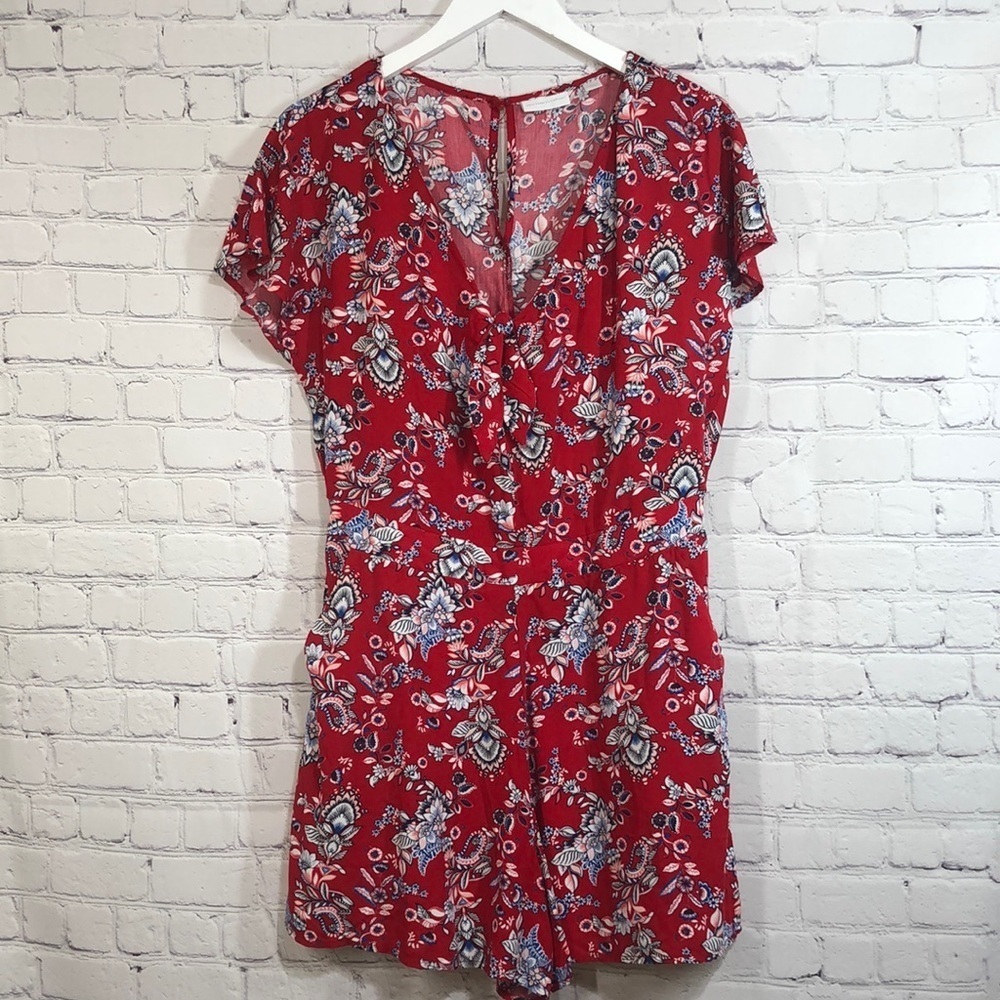 New York & co romper floral